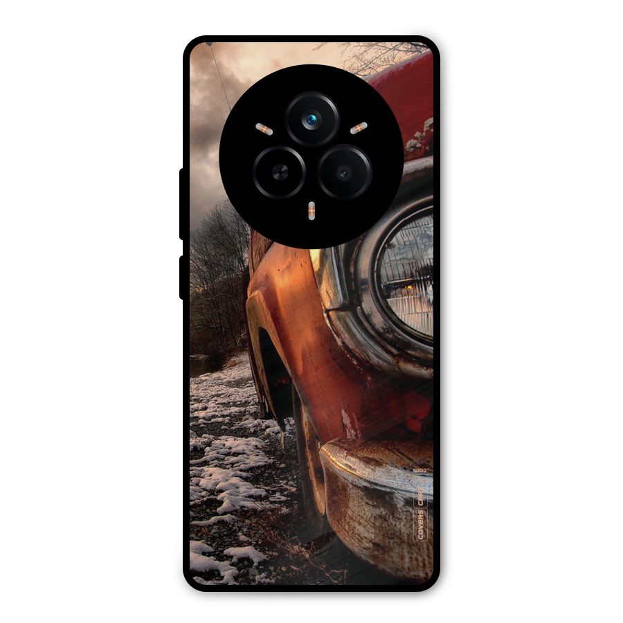 Vintage Car Headlight Metal Back Case for Realme 14 Pro Plus