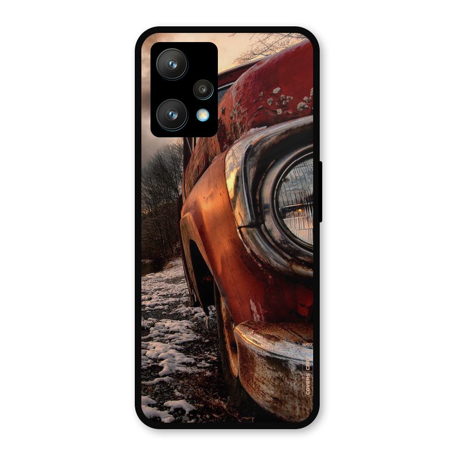 Vintage Car Headlight Metal Back Case for Realme 9