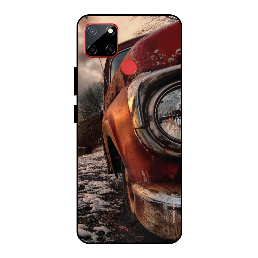 Vintage Car Headlight Metal Back Case for Realme C12