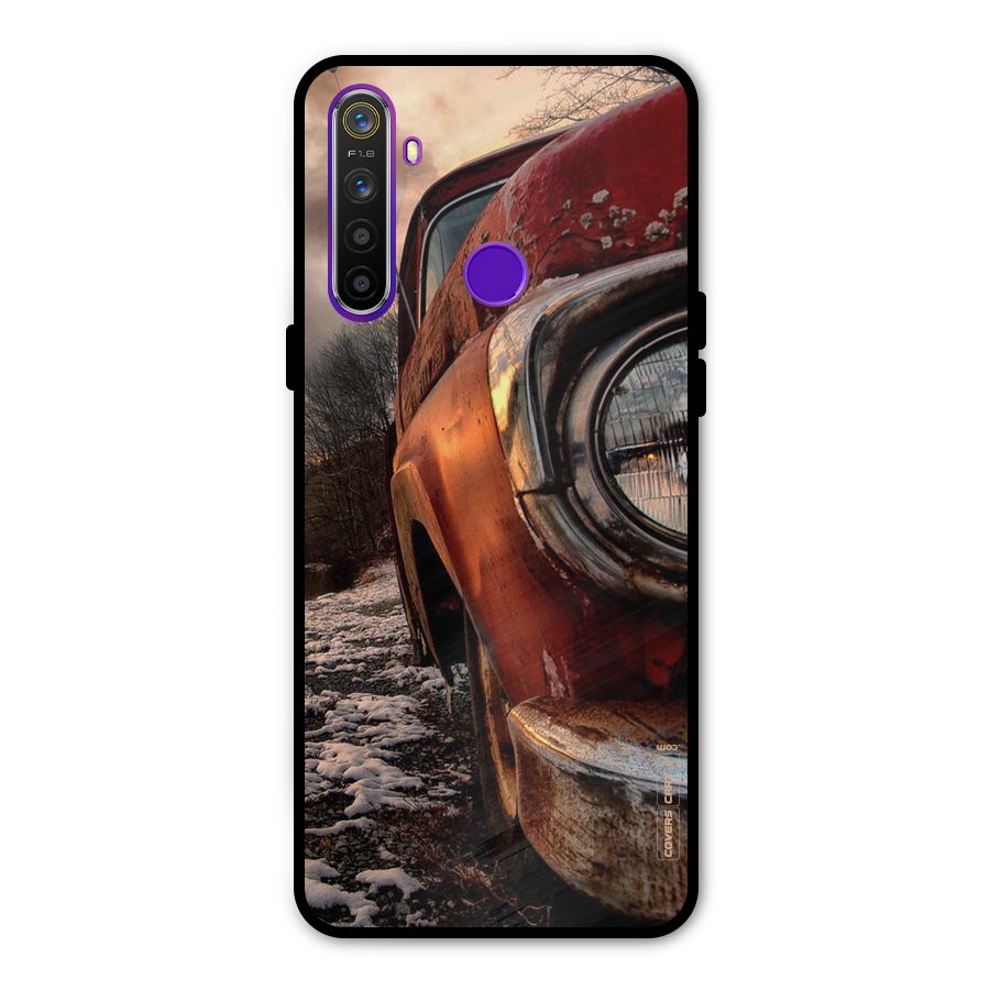 Vintage Car Headlight Metal Back Case for Realme Narzo 10