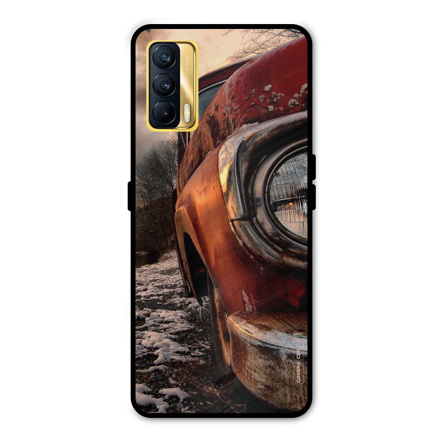 Vintage Car Headlight Metal Back Case for Realme X7
