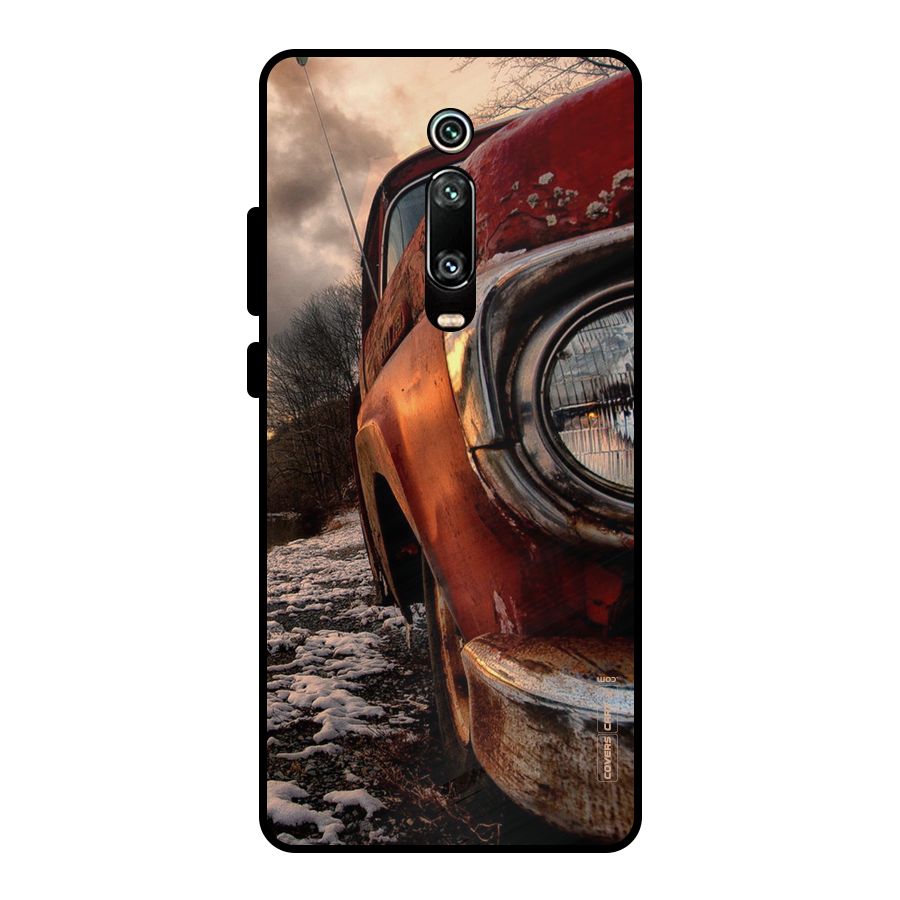 Vintage Car Headlight Metal Back Case for Redmi K20 Pro