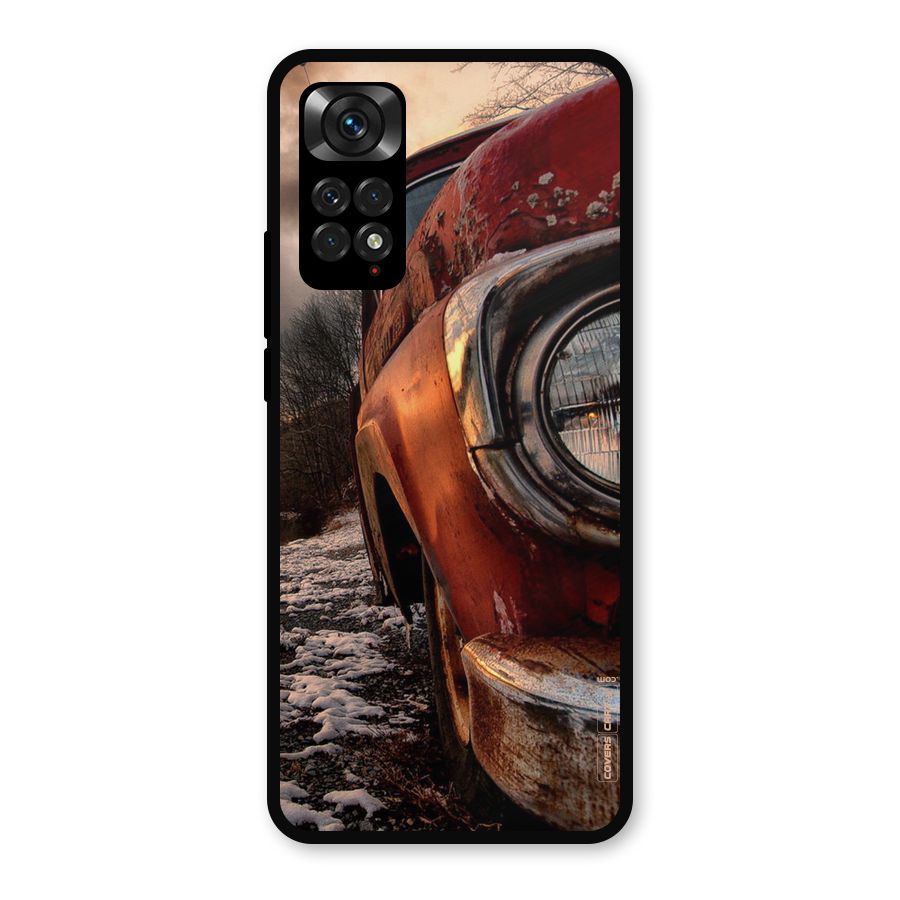 Vintage Car Headlight Metal Back Case for Redmi Note 11s