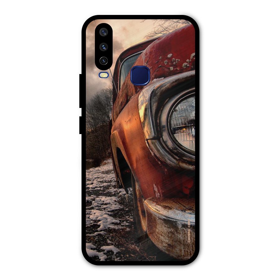 Vintage Car Headlight Metal Back Case for Vivo V17