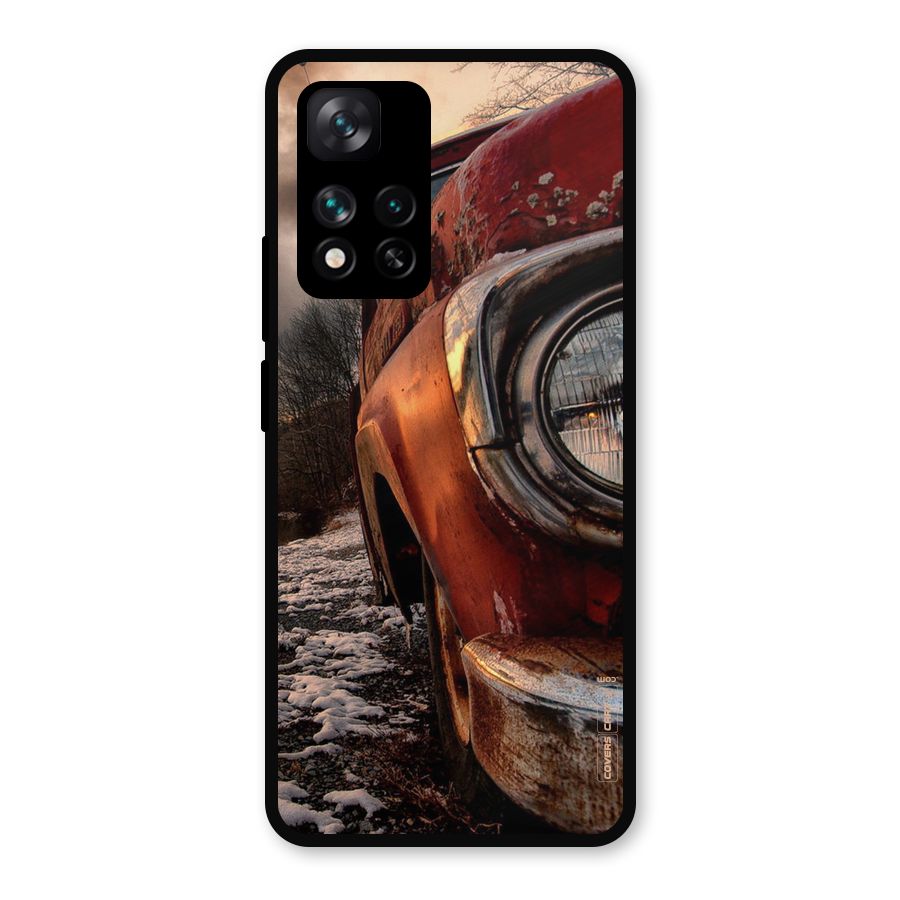 Vintage Car Headlight Metal Back Case for Xiaomi 11i Hypercharge 5G