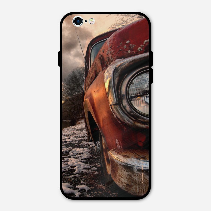 Vintage Car Headlight Metal Back Case for iPhone 6 6s