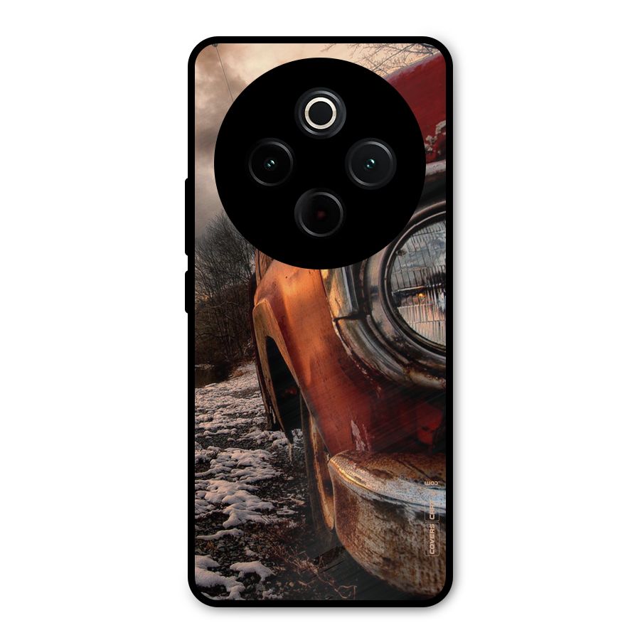 Vintage Car Headlight Metal Back Case for iQOO Z10