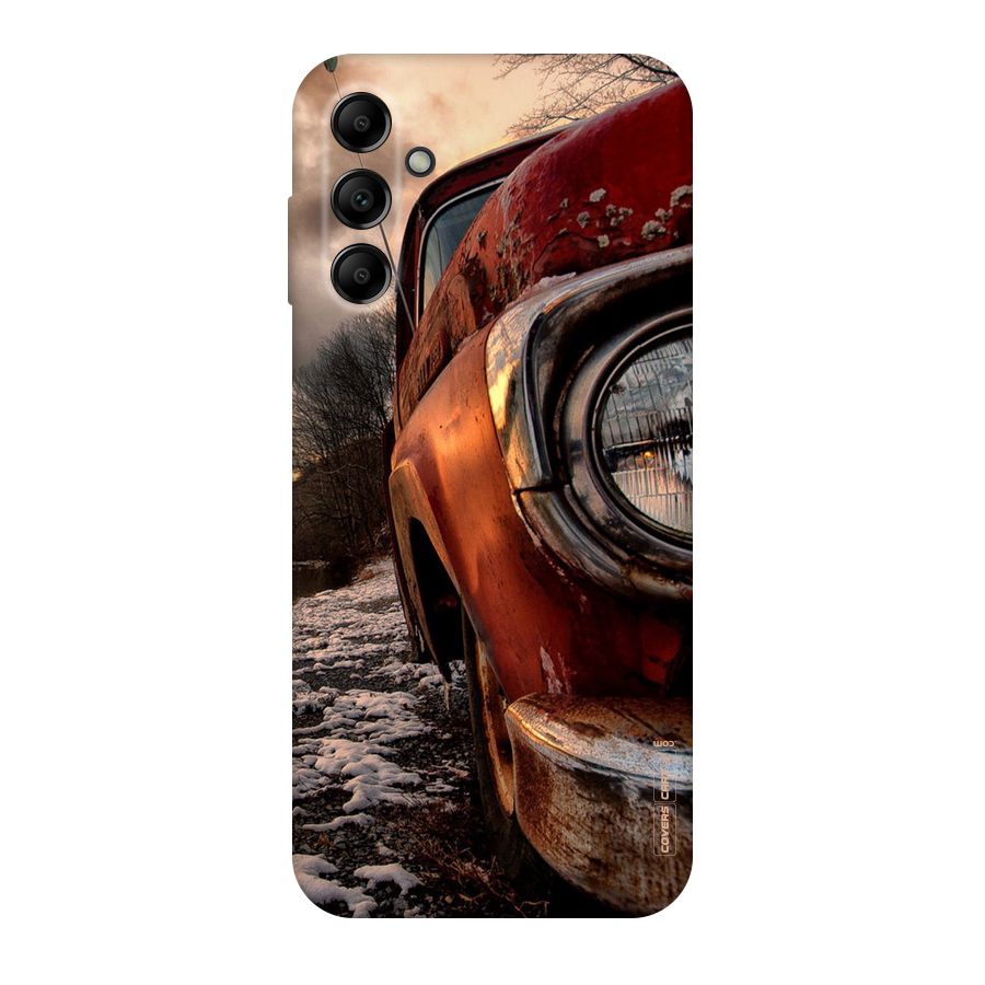 Vintage Car Headlight Original Polycarbonate Back Case for Galaxy A14 5G