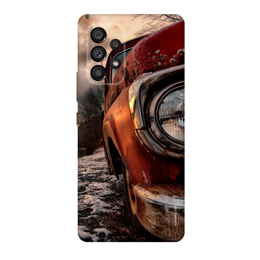 Vintage Car Headlight Original Polycarbonate Back Case for Galaxy A53 5G