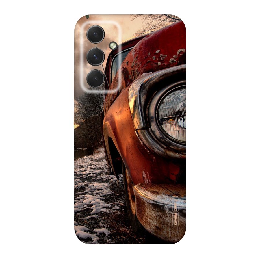 Vintage Car Headlight Original Polycarbonate Back Case for Galaxy A54