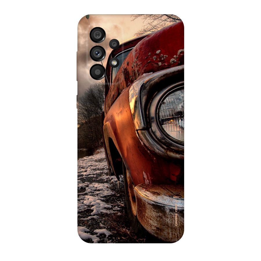 Vintage Car Headlight Original Polycarbonate Back Case for Galaxy A73 5G