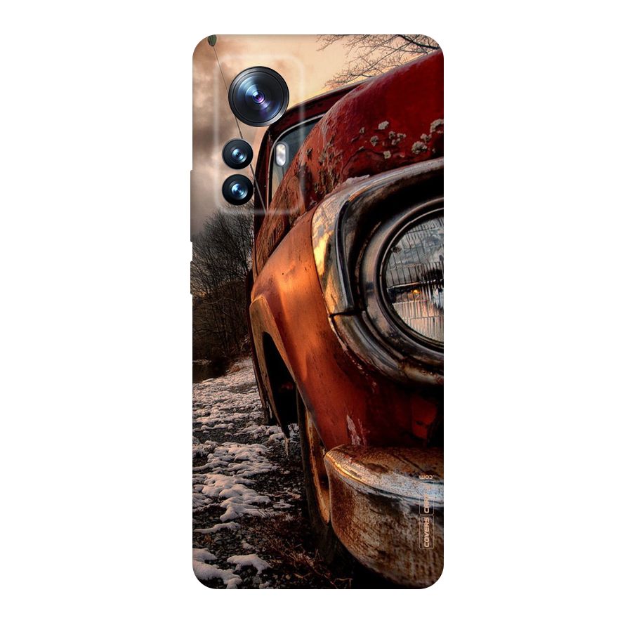 Vintage Car Headlight Original Polycarbonate Back Case for Xiaomi 12 Pro
