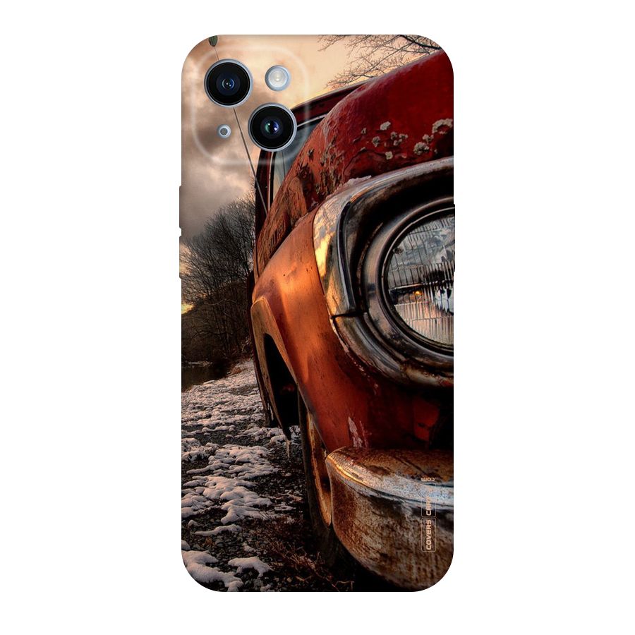 Vintage Car Headlight Original Polycarbonate Back Case for iPhone 14