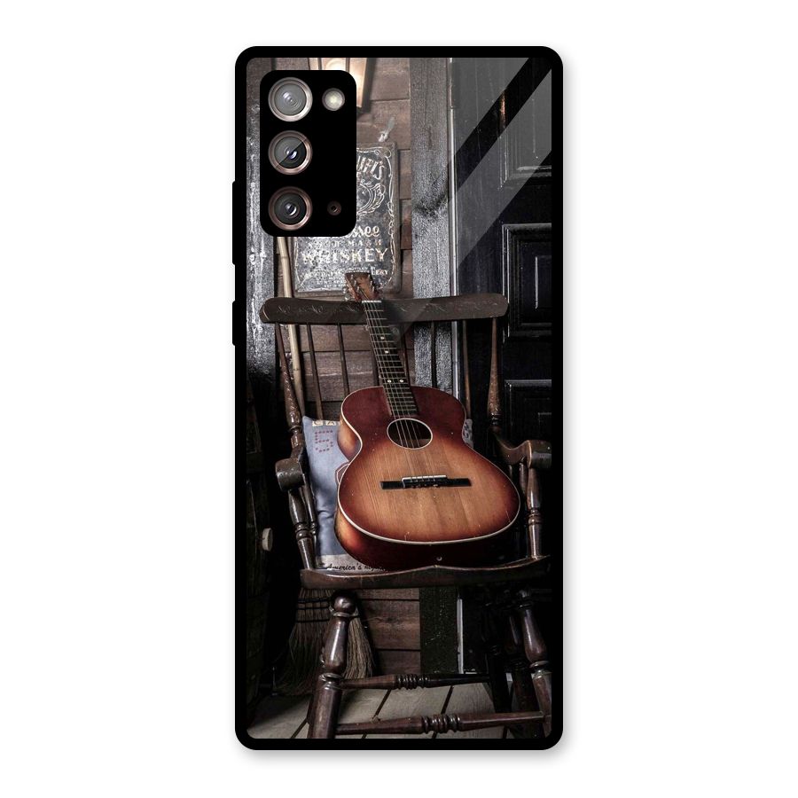 Vintage Chair Guitar Glass Back Case for Galaxy Note 20