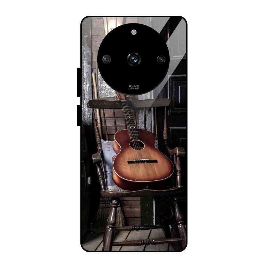 Vintage Chair Guitar Glass Back Case for Realme Narzo 60 5G