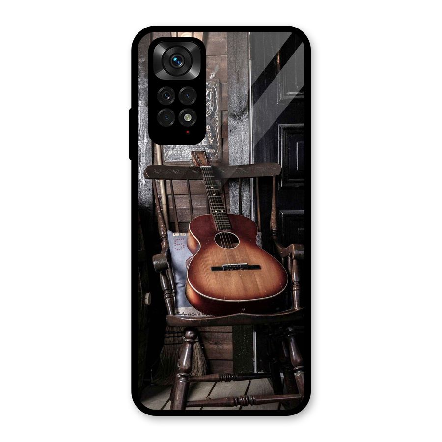 Vintage Chair Guitar Glass Back Case for Redmi Note 11S