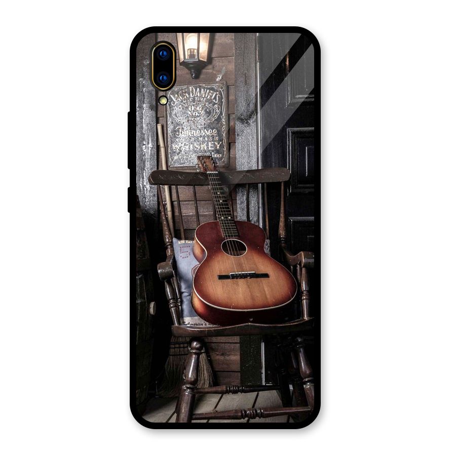 Vintage Chair Guitar Glass Back Case for Vivo V11 Pro