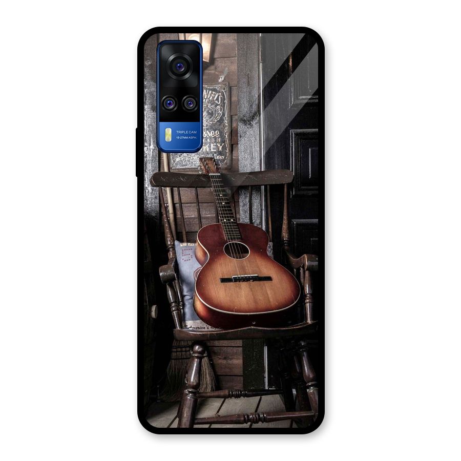 Vintage Chair Guitar Glass Back Case for Vivo Y31