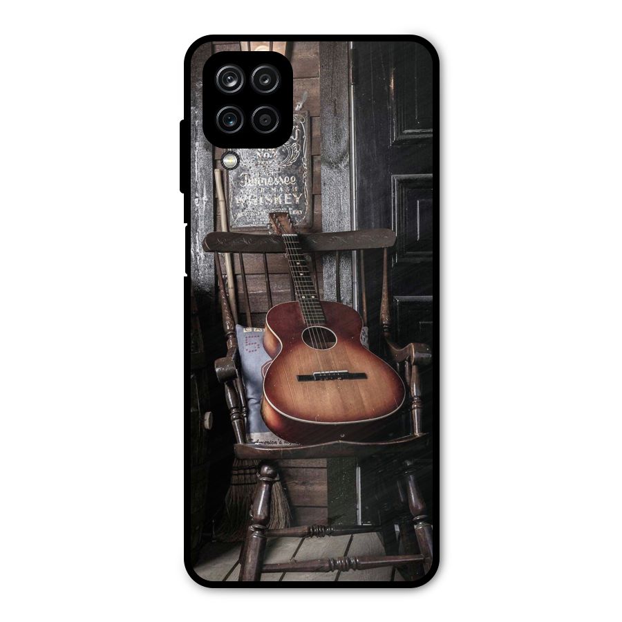 Vintage Chair Guitar Metal Back Case for Galaxy A12