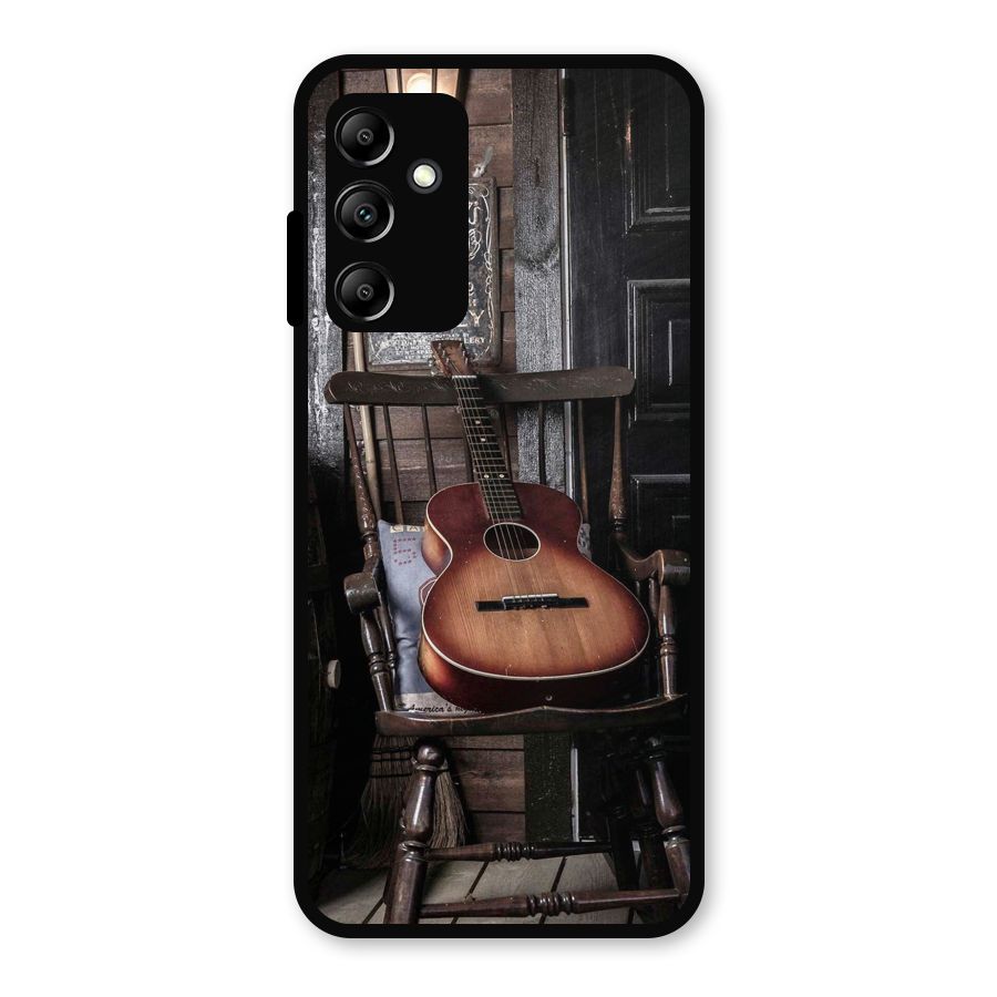 Vintage Chair Guitar Metal Back Case for Galaxy A14 5G