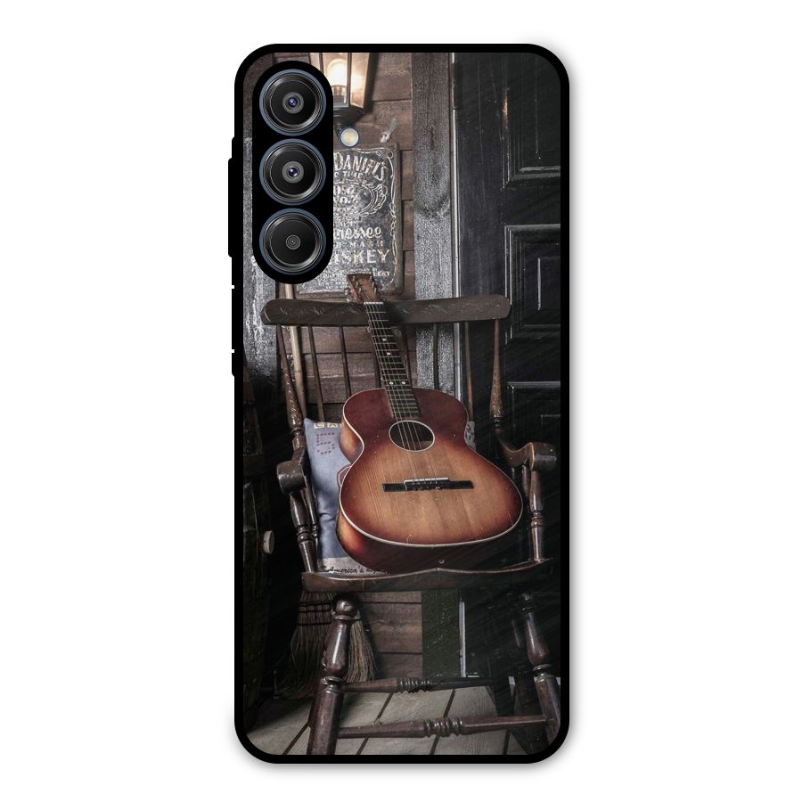 Vintage Chair Guitar Metal Back Case for Galaxy A16 5G
