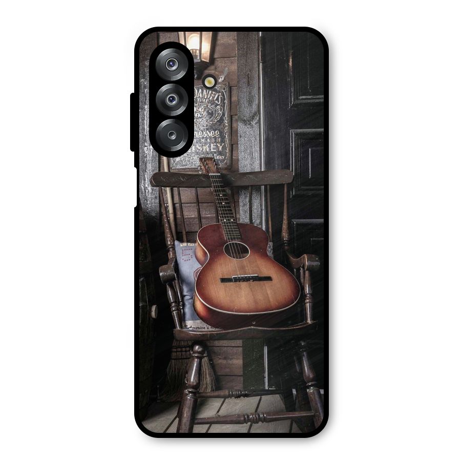 Vintage Chair Guitar Metal Back Case for Galaxy A26