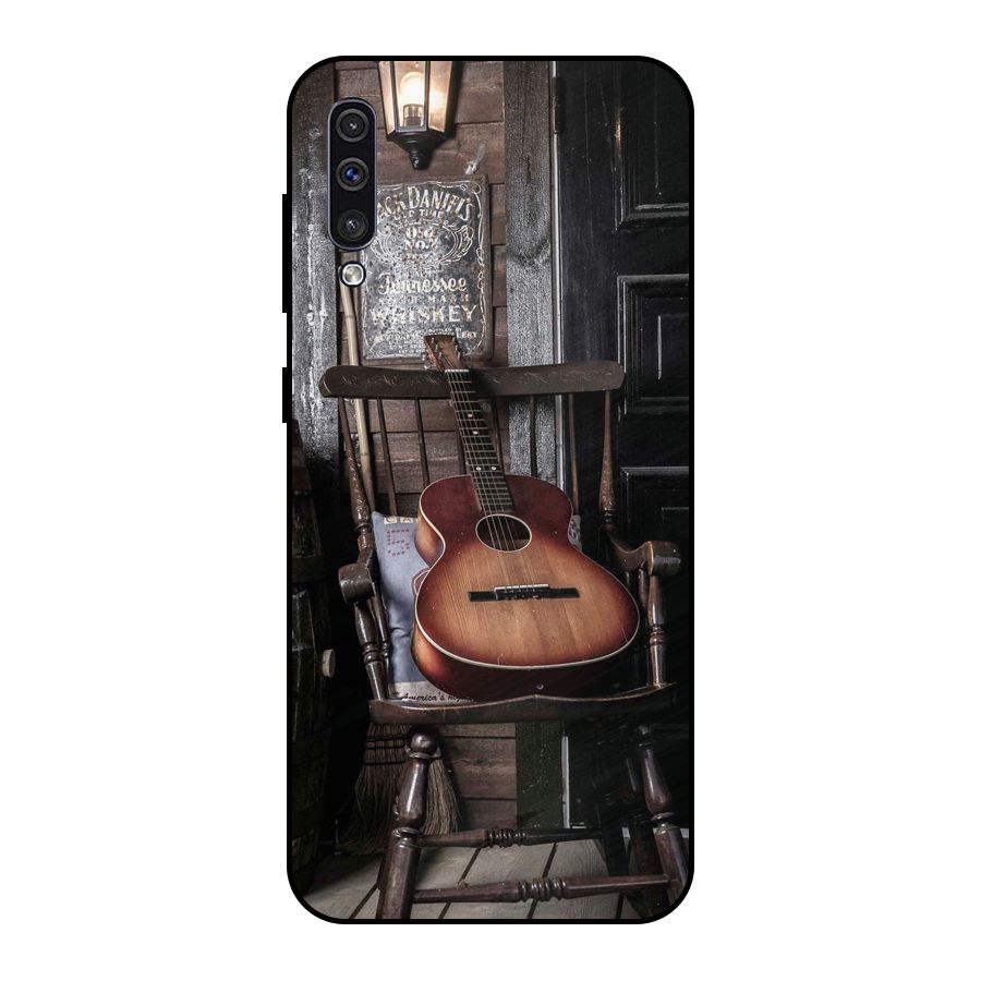 Vintage Chair Guitar Metal Back Case for Galaxy A30s