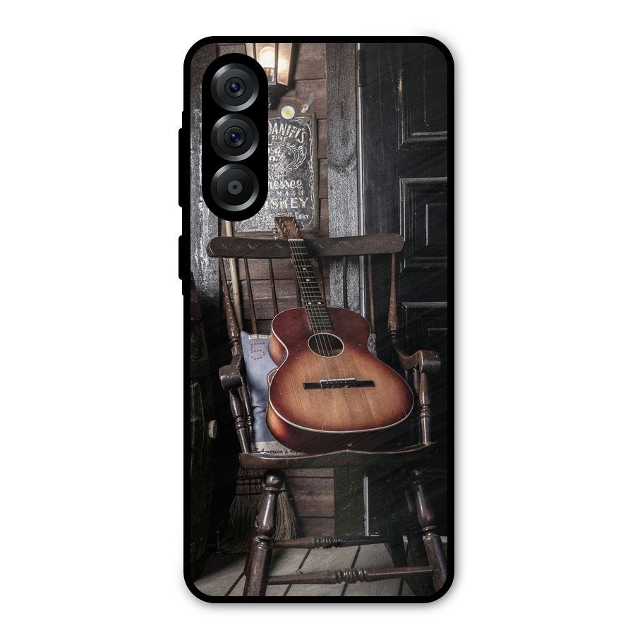 Vintage Chair Guitar Metal Back Case for Galaxy A36