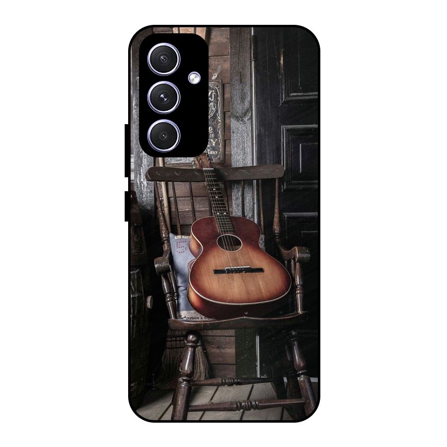 Vintage Chair Guitar Metal Back Case for Galaxy A54
