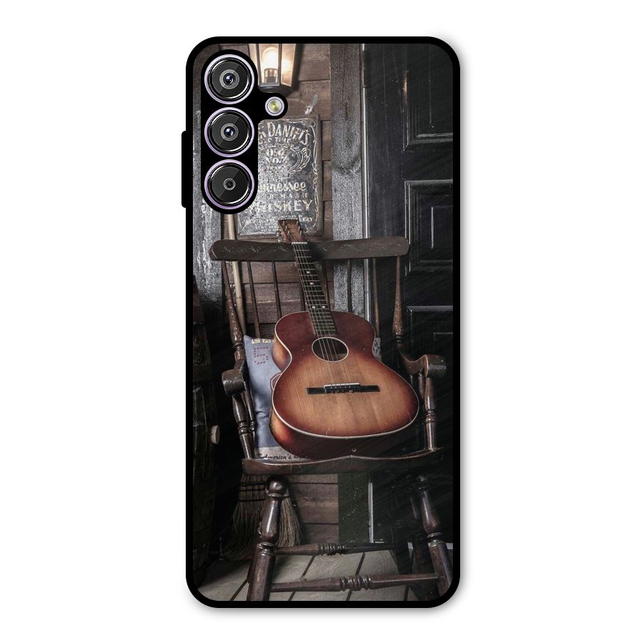 Vintage Chair Guitar Metal Back Case for Galaxy F15