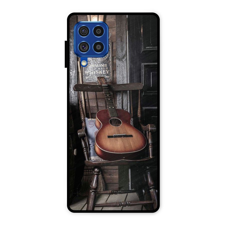 Vintage Chair Guitar Metal Back Case for Galaxy F62