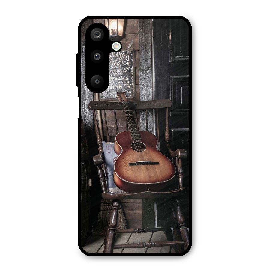 Vintage Chair Guitar Metal Back Case for Galaxy M16