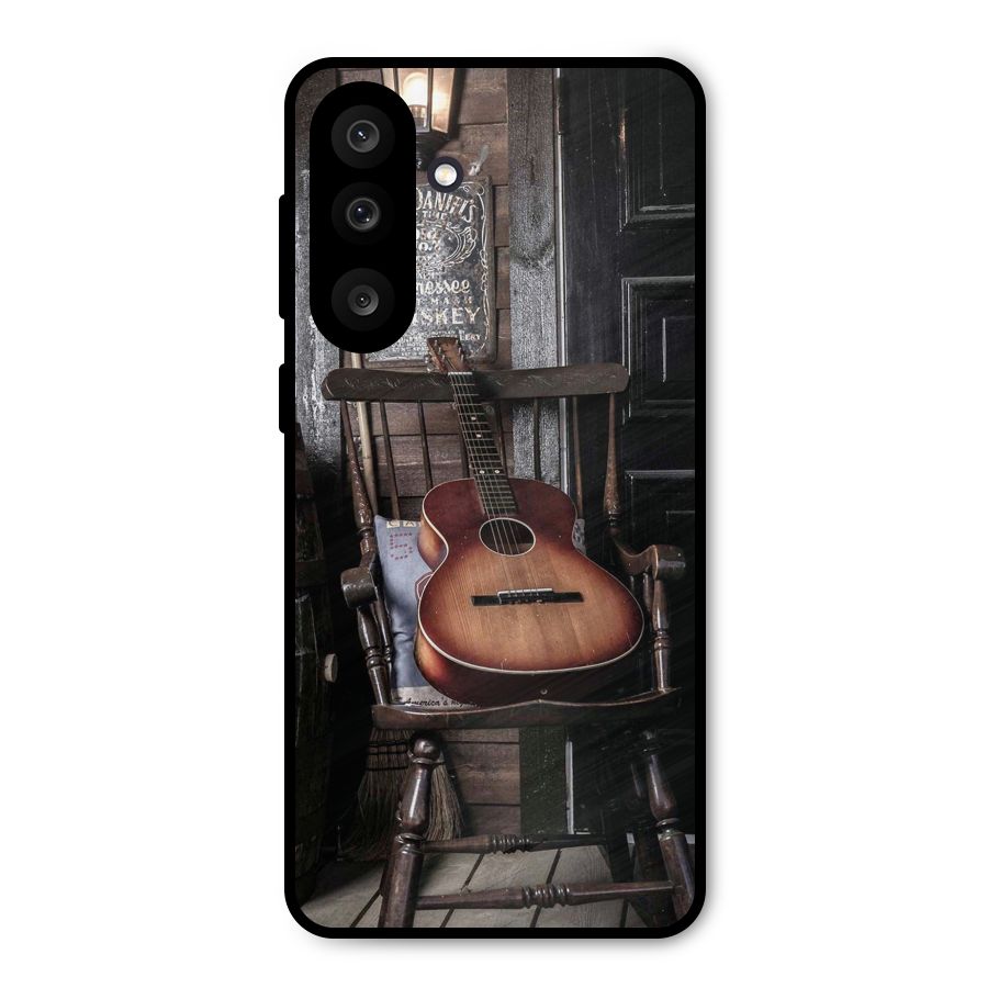 Vintage Chair Guitar Metal Back Case for Galaxy M56