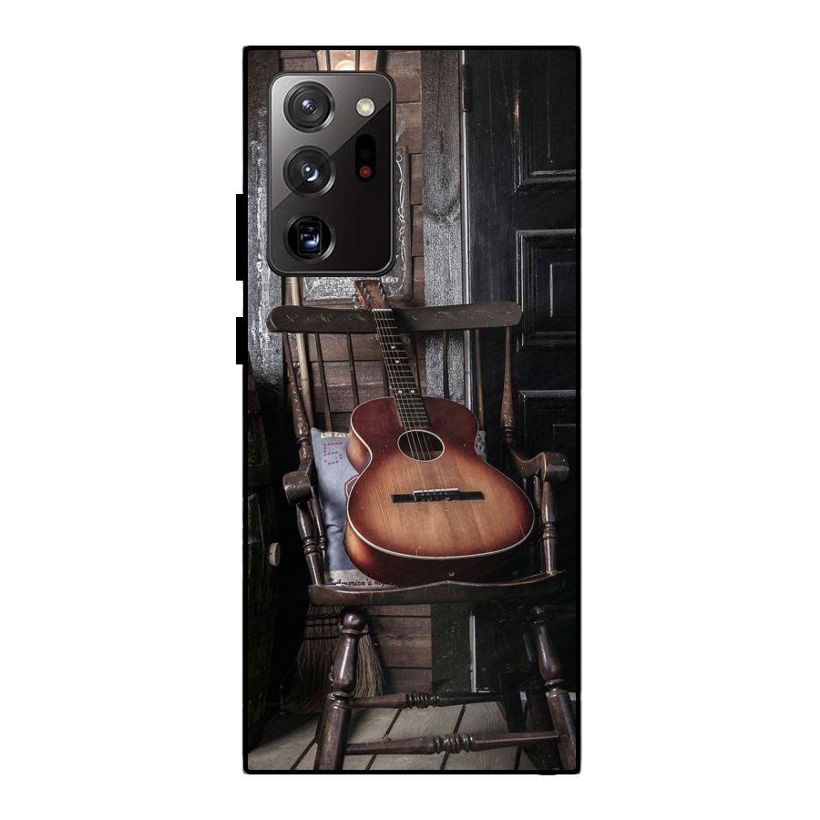 Vintage Chair Guitar Metal Back Case for Galaxy Note 20 Ultra