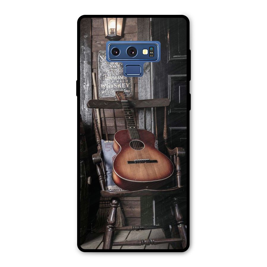 Vintage Chair Guitar Metal Back Case for Galaxy Note 9