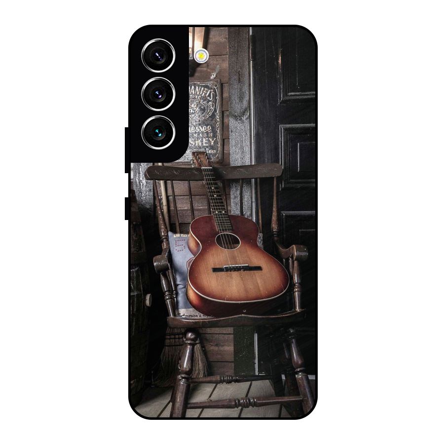 Vintage Chair Guitar Metal Back Case for Galaxy S22 5G