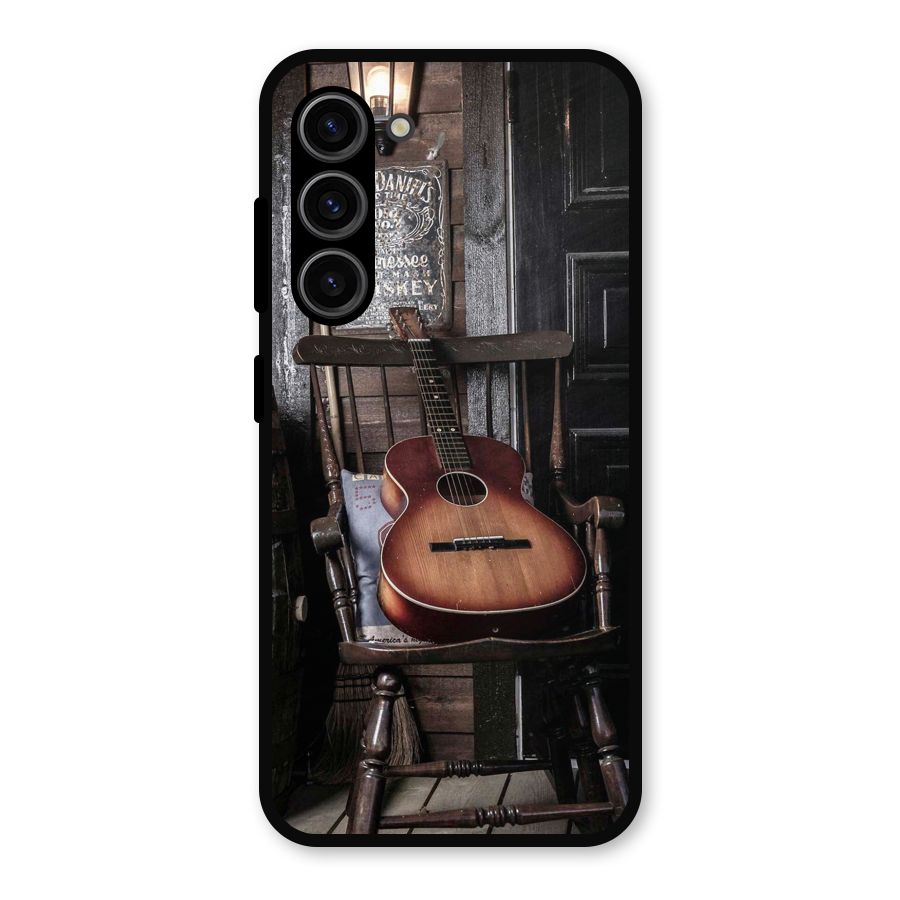 Vintage Chair Guitar Metal Back Case for Galaxy S23