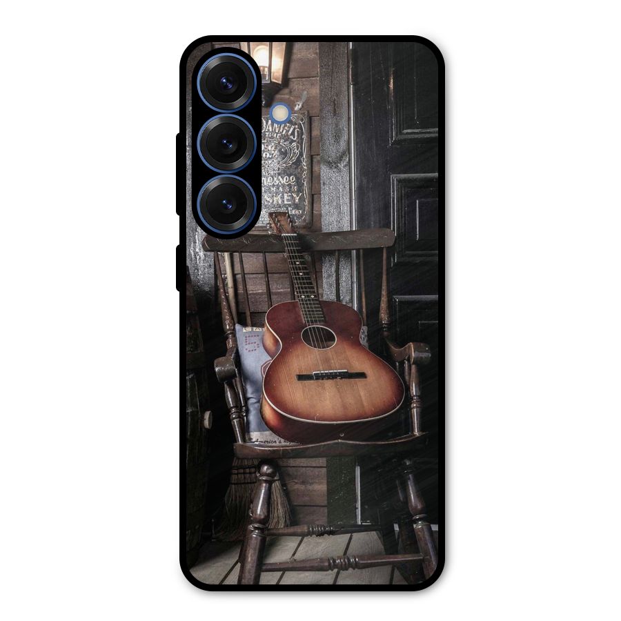 Vintage Chair Guitar Metal Back Case for Galaxy S25