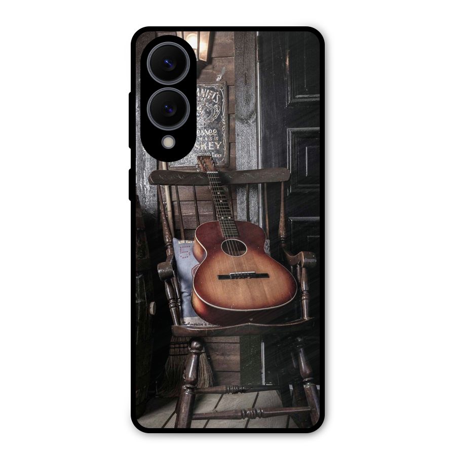Vintage Chair Guitar Metal Back Case for Galaxy S25 Edge