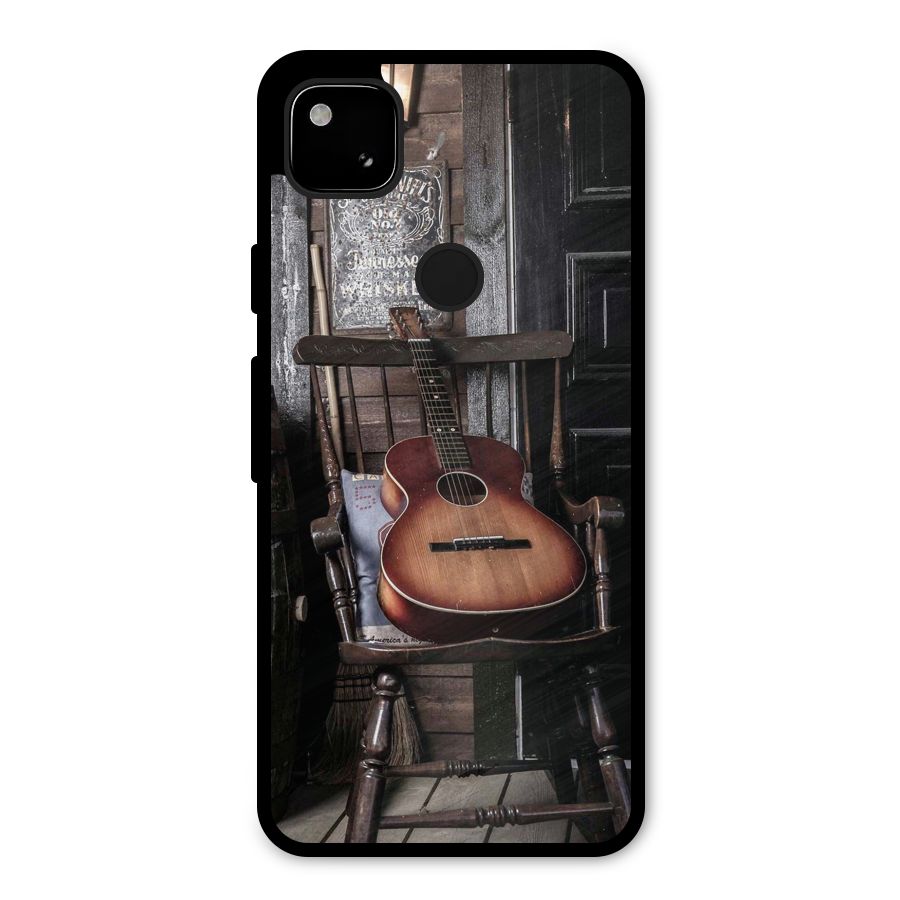Vintage Chair Guitar Metal Back Case for Google Pixel 4a