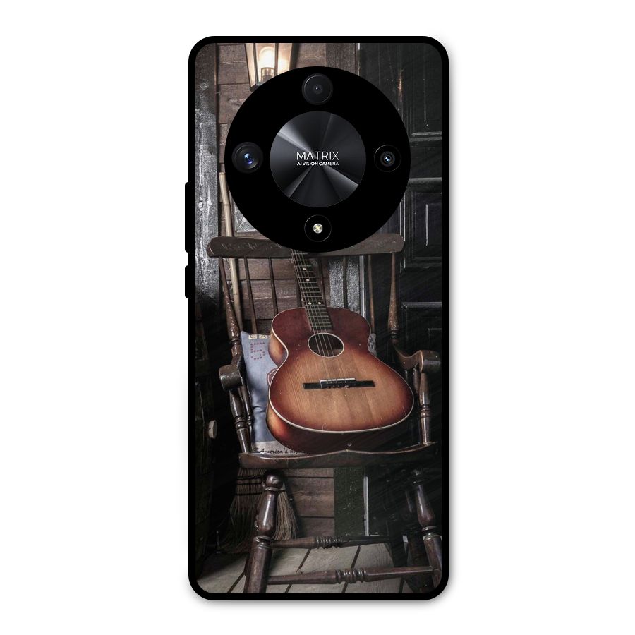 Vintage Chair Guitar Metal Back Case for Honor X9b