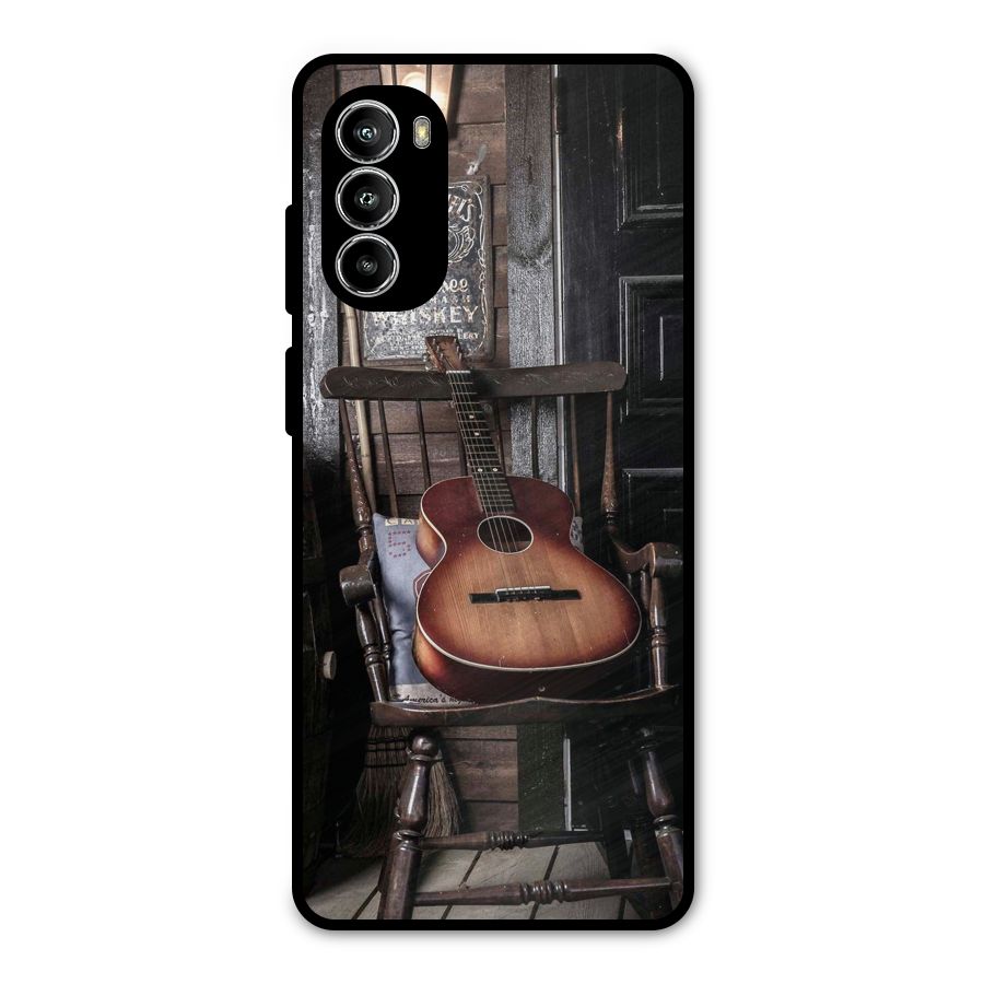 Vintage Chair Guitar Metal Back Case for Moto G52