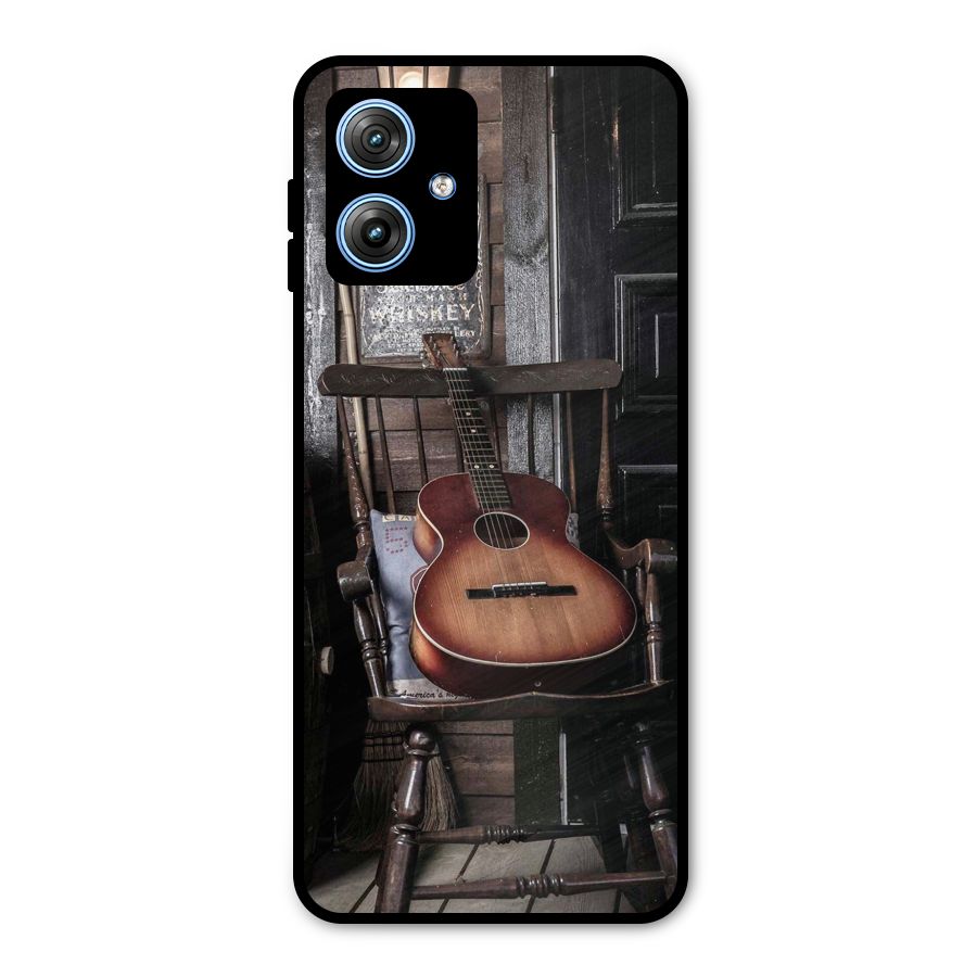 Vintage Chair Guitar Metal Back Case for Moto G54