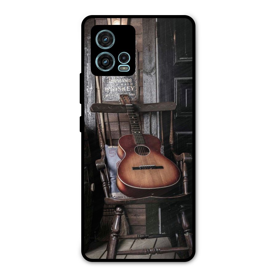 Vintage Chair Guitar Metal Back Case for Moto G72