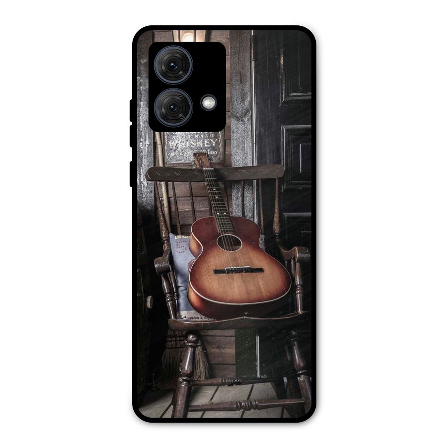 Vintage Chair Guitar Metal Back Case for Moto G84