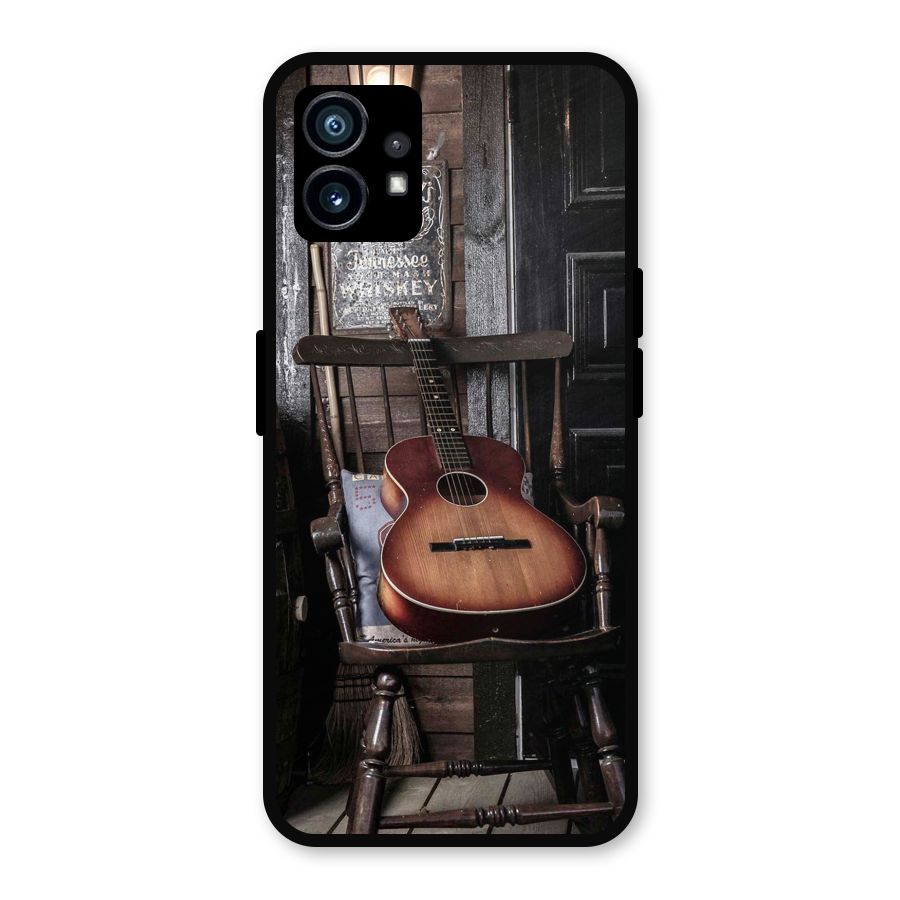Vintage Chair Guitar Metal Back Case for Nothing Phone 1