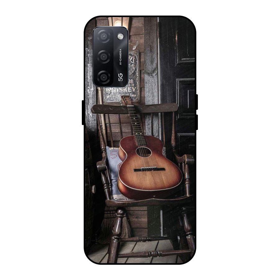 Vintage Chair Guitar Metal Back Case for Oppo A53s 5G