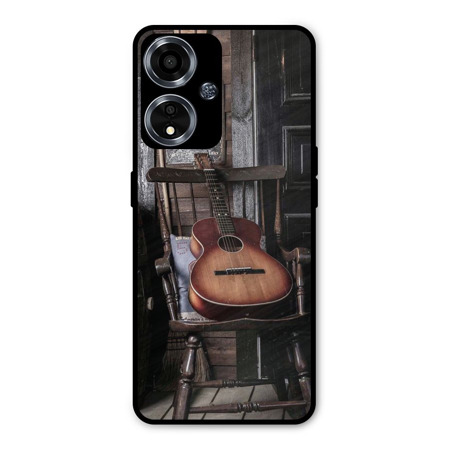 Vintage Chair Guitar Metal Back Case for Oppo A59