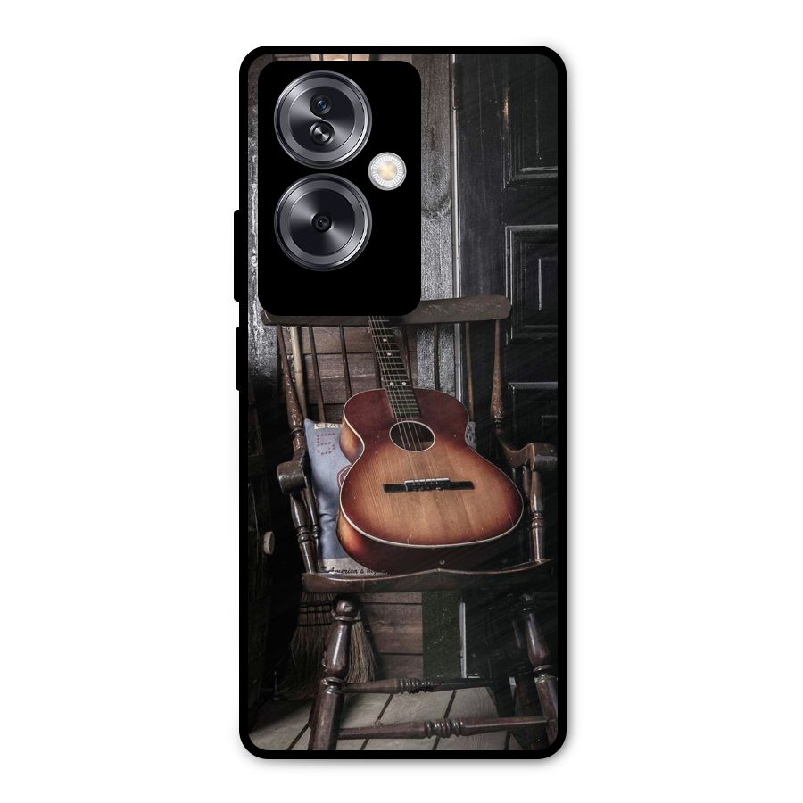 Vintage Chair Guitar Metal Back Case for Oppo A79 5G