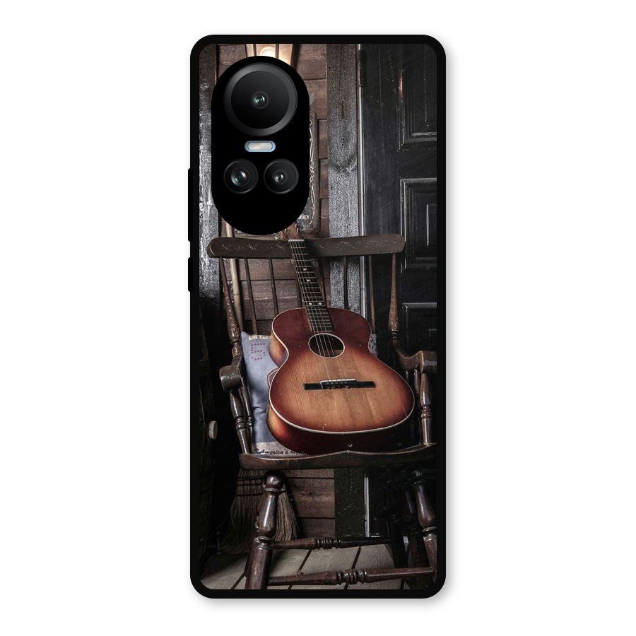 Vintage Chair Guitar Metal Back Case for Oppo Reno10